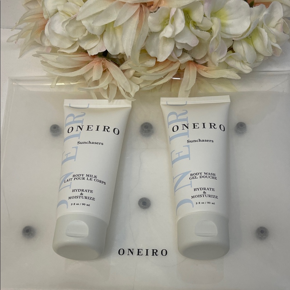 Oneiro Sunchasers Body Wash and Body Milk with Bag